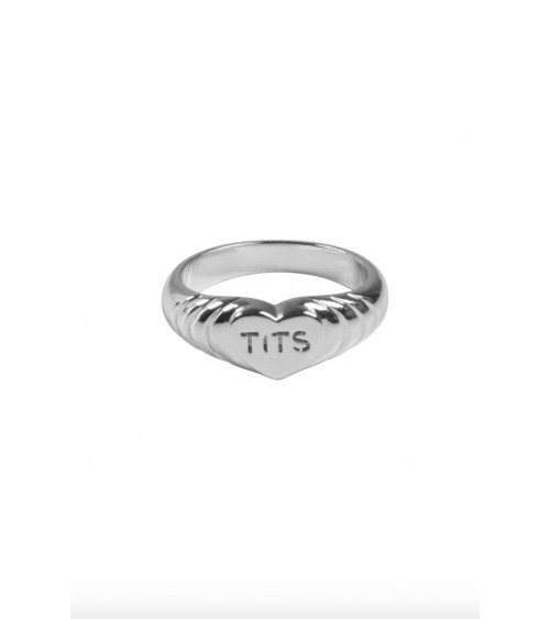 T.I.T.S. Pink Heart Ring Zilver from UP TO DO GOOD