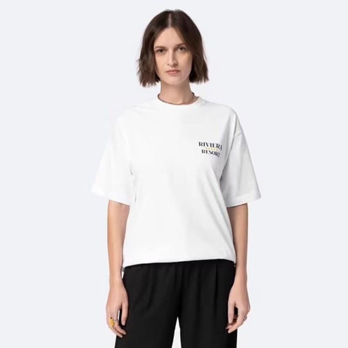 On Vacation Riviera T-Shirt Wit from UP TO DO GOOD