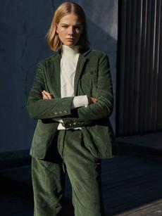 Corduroy Suit in Hunter Green from Urbankissed