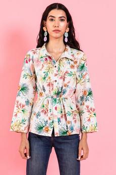 Floral Shirt Women - White from Urbankissed