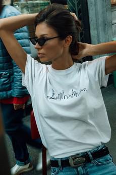 Embroidered Skyline - New York | Organic Cotton T-shirts via Urbankissed