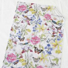Floral Tea Towel Cotton - Flowers, Butterflies & Birds via Urbankissed
