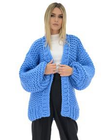 Classic Chunky Cardigan - Blue from Urbankissed