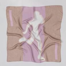 Haptic Pink Silk Scarf from Urbankissed