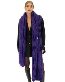 Ribbed Chunky Scarf - Purple from Urbankissed