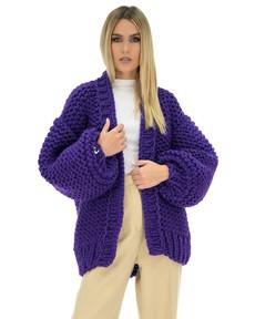 Classic Chunky Cardigan - Violet via Urbankissed