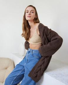 Twisted Erik: Earth Wool Cardigan from Urbankissed