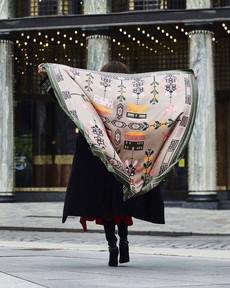 Penelope Oversized Silk Scarf from Urbankissed