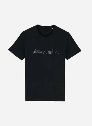 Embroidered Skyline - Rome | Organic Cotton T-shirts Black from Urbankissed