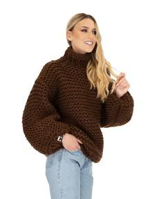 Turtle Neck Sweater - Brown from Urbankissed