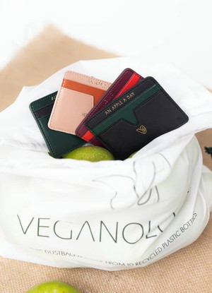 Cider Apple Leather Cardholder from Veganologie