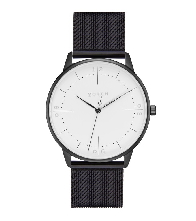 Black & Black Watch | Aalto Mesh from Votch