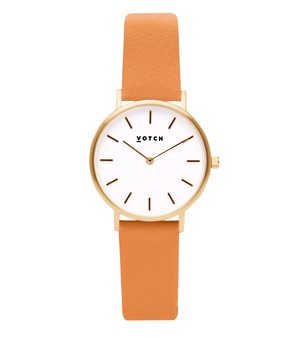 Gold & Burnt Orange Watch | Petite from Votch