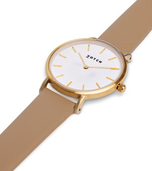 Gold & Tan Watch | Petite from Votch