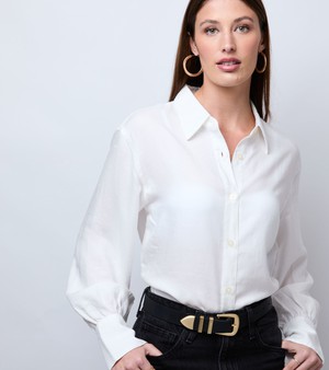 Daisy Vegan Bio-Based Bamboo Western belt in black from Votch