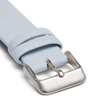 Light blue with brushed silver buckle | 18mm from Votch