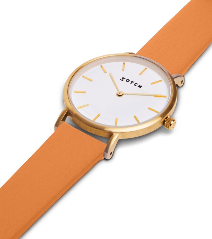 Gold & Burnt Orange Watch | Petite from Votch