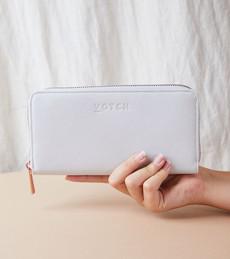 AppleSkin Light Grey & Rose Gold Purse | Classic Essentials via Votch