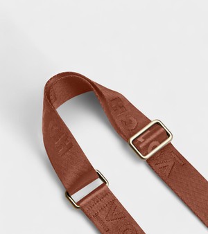Votch Logo Bag Strap in brown from Votch