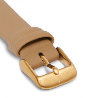 Tan with brushed gold buckle | 16mm from Votch