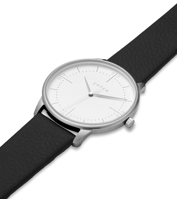 Silver & Black Watch | Aalto from Votch