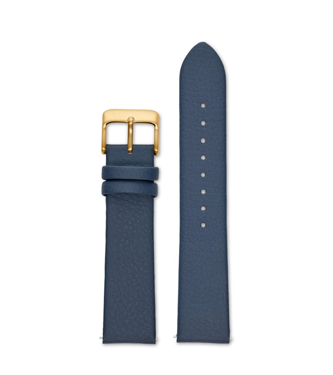 NAVY WITH BRUSHED GOLD BUCKLE | 20MM from Votch