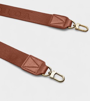 Votch Logo Bag Strap in brown from Votch