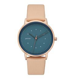 Rose gold & Sepia with Blue Watch | Lyka via Votch