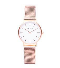 Rose Gold & Rose Gold Watch | Mesh Petite via Votch