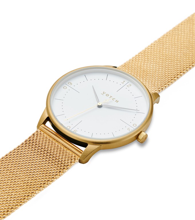 Gold & Gold Watch | Aalto Mesh from Votch