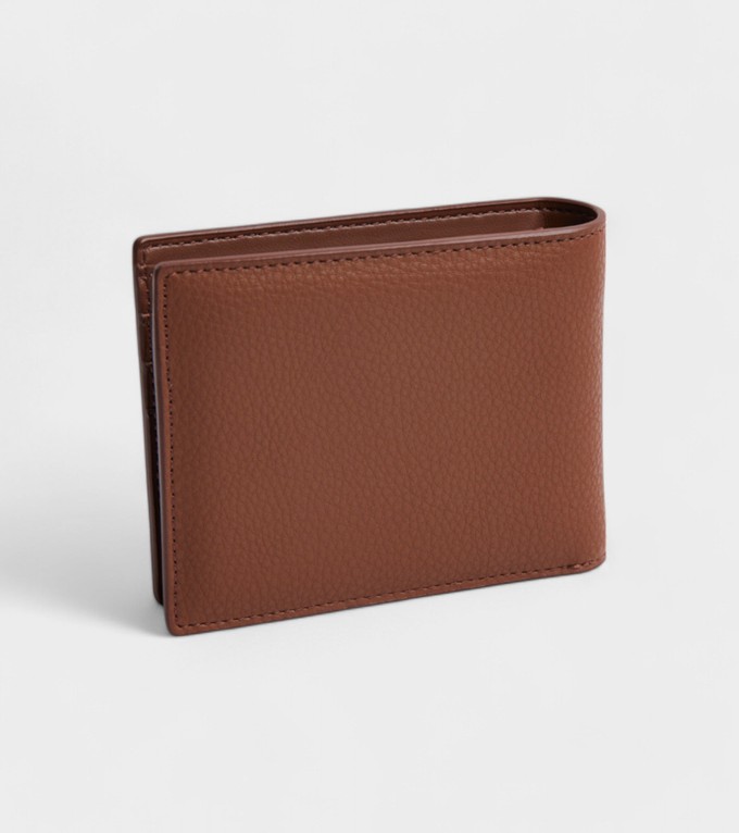 Reuben Vegan Bio-Based Bamboo Coin Wallet in Brown from Votch