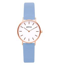 Rose Gold & Sky Blue Watch | Petite via Votch