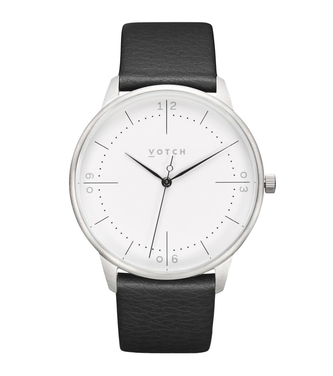 Silver & Black Watch | Aalto from Votch