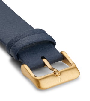 NAVY WITH BRUSHED GOLD BUCKLE | 20MM from Votch
