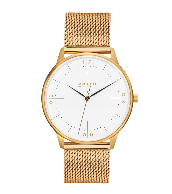 Gold & Gold Watch | Aalto Mesh from Votch