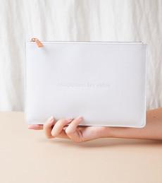 AppleSkin Light Grey & Rose Gold Pouch | Classic Essentials via Votch