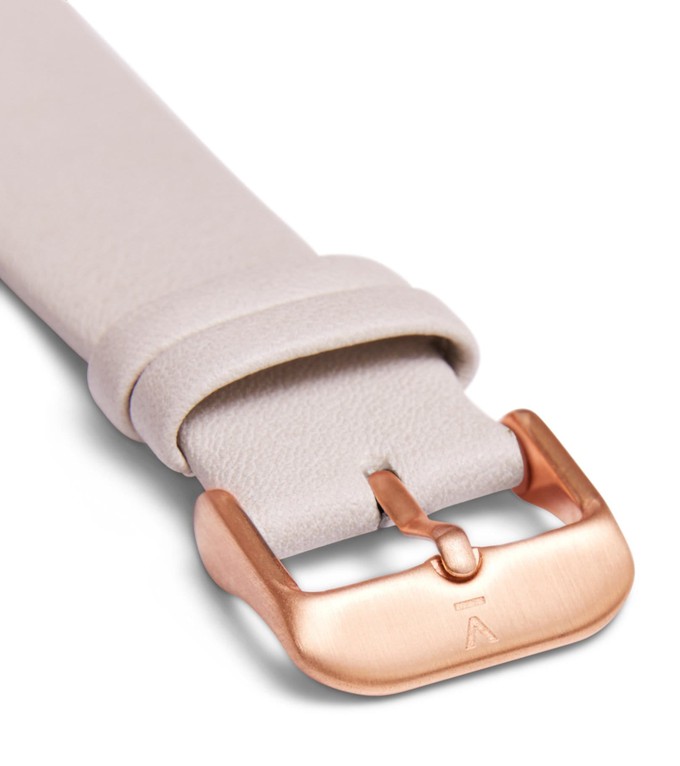 Light grey with brushed rose gold buckle | 20mm from Votch