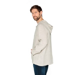 Linnen hoodie, natuur from Waschbär