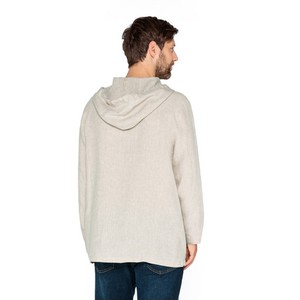Linnen hoodie, natuur from Waschbär