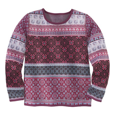 Pullover mit buntem Muster aus Bio-Baumwolle, beere-gemustert from Waschbär