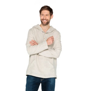 Linnen hoodie, natuur from Waschbär