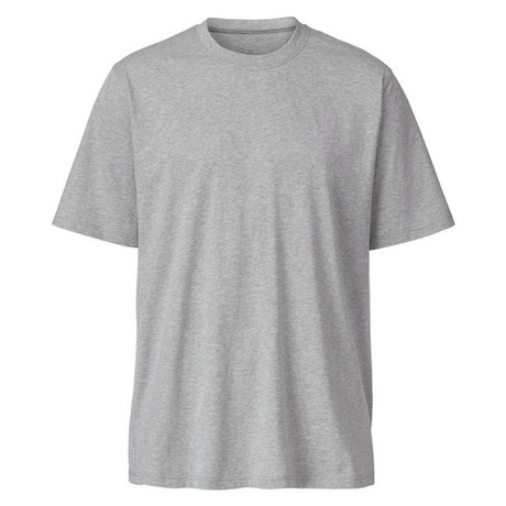 T-shirt van bio-katoen, grijs-gemêleerd from Waschbär