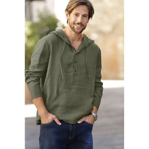 Linnen hoodie, natuur from Waschbär