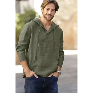 Linnen hoodie, natuur from Waschbär