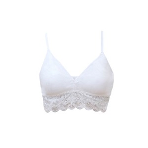 Bustier van bio-katoen met elastaan, wit from Waschbär
