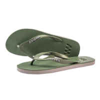 Natural Rubber Flip Flop – Khaki Two Tone from Waves Flip Flops