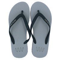 Natural Rubber Flip Flop – Grey Two-Tone from Waves Flip Flops