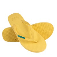 100% Natural Rubber Flip Flop – Yellow from Waves Flip Flops