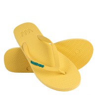 Natural Rubber Flip Flop – Yellow from Waves Flip Flops