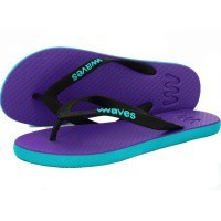 Natural Rubber Flip Flop – Purple and Blue Two Tone from Waves Flip Flops